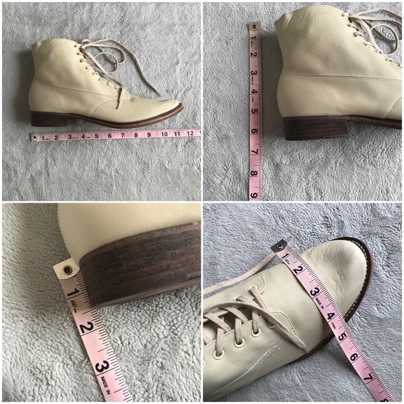 The Great. Boxcar Lace-Up Granny Boot Vanilla 9.5 - Picture 12 of 12